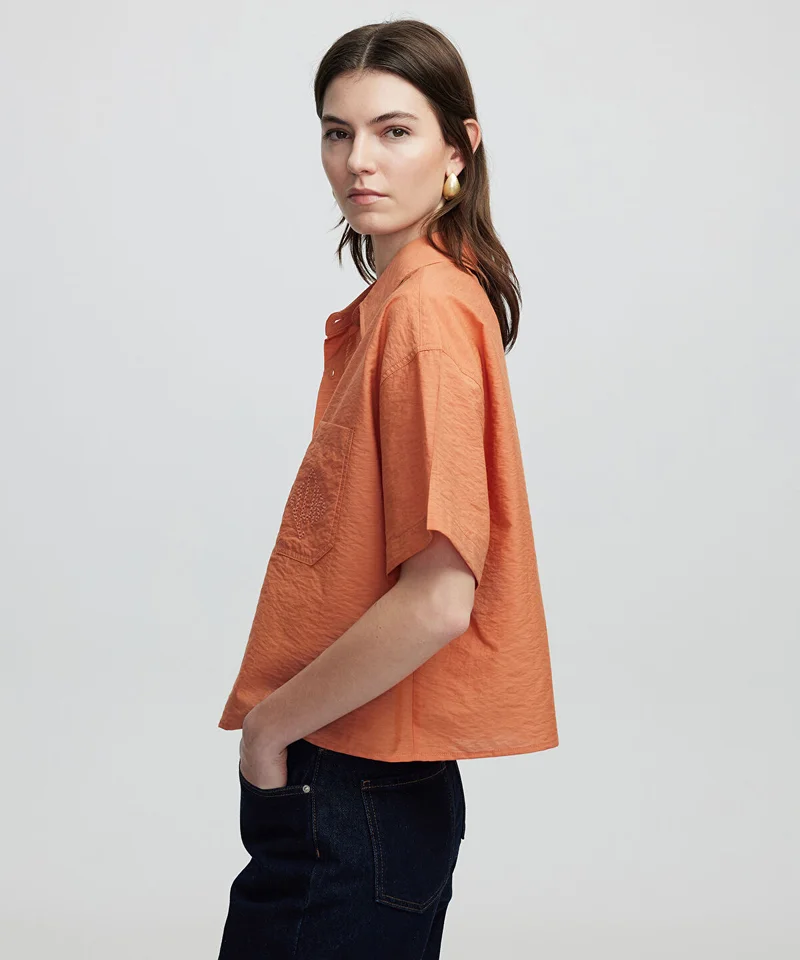 Ipekyol  Monogram Embroidered Shirt for Women | Best Price UAE
