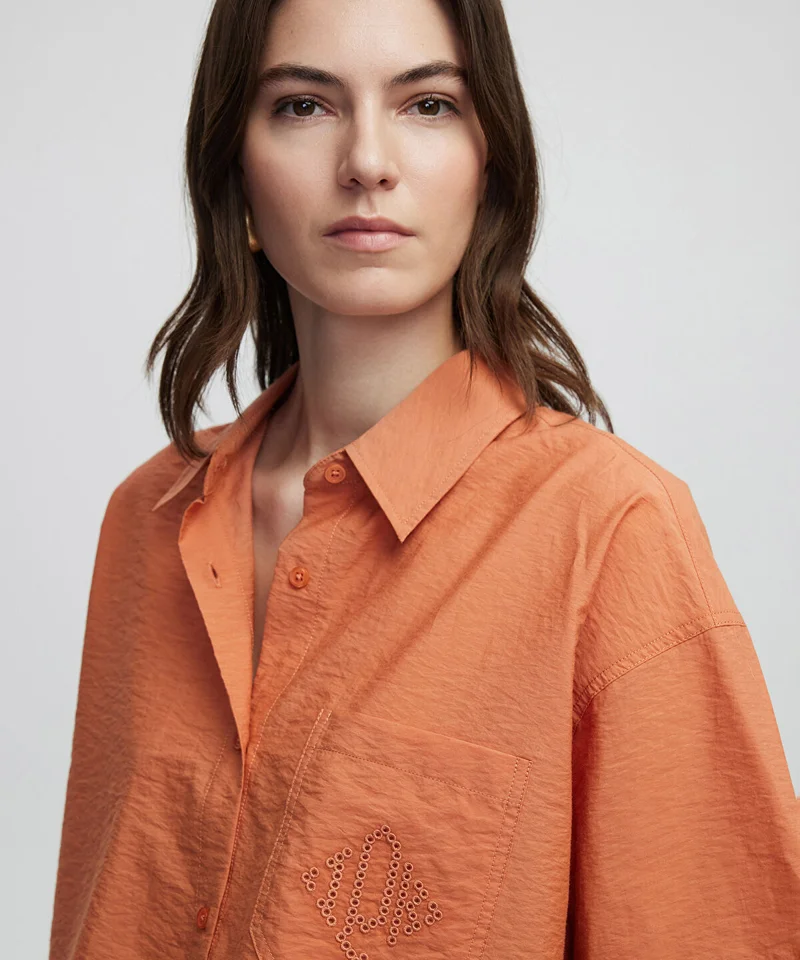 Ipekyol Monogram Embroidered Shirt
