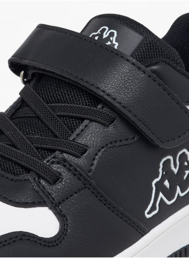 Kappa Boys Logo Detail Sports Shoes With Hook And Loop Closure  - Image 4