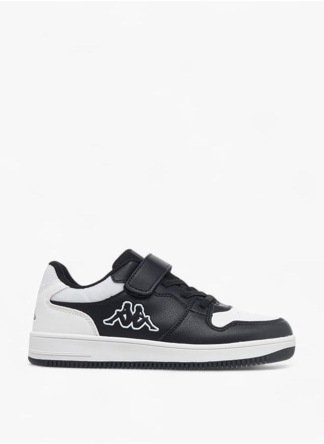 Kappa Boys Logo Detail Sports Shoes With Hook And Loop Closure  - Image 3
