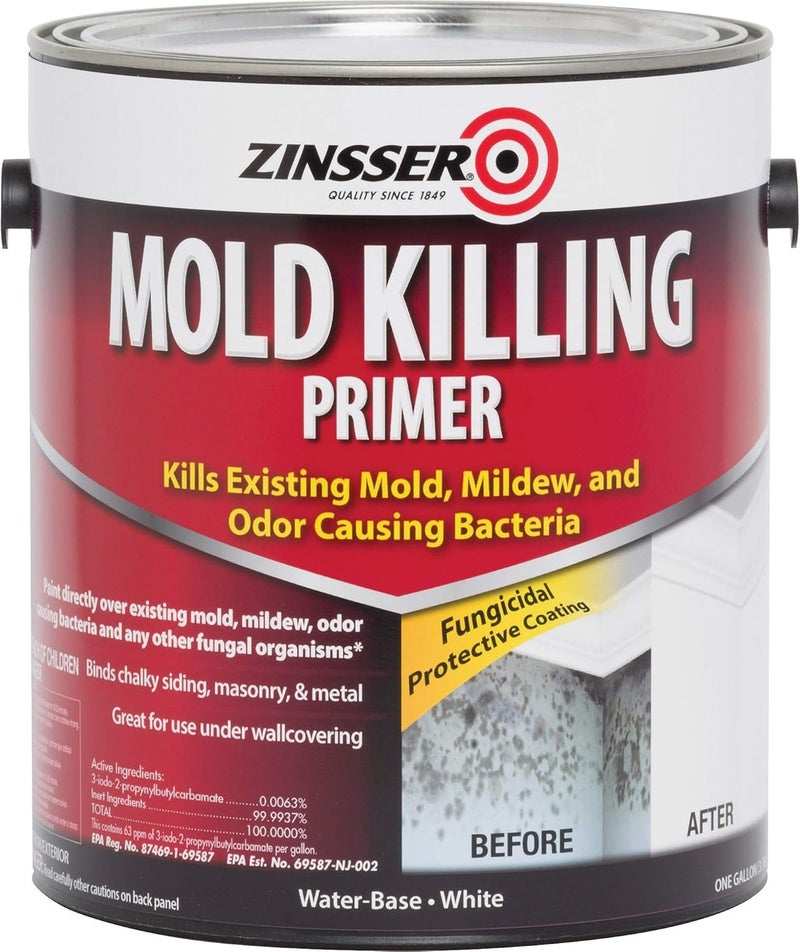ZINSSER Mold Killing Primer, Flat White, 1 Gallon Can