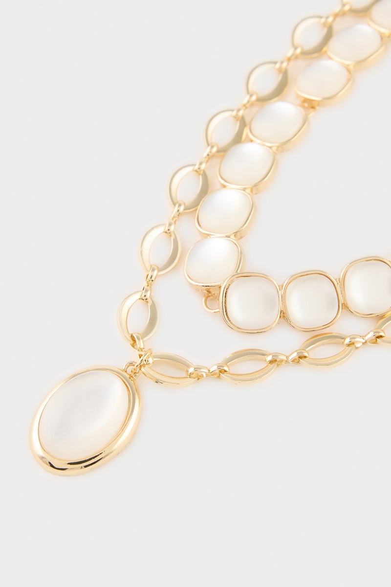 DeFacto Gold Woman Woman 2 Piece Necklace Set Casual - Image 2