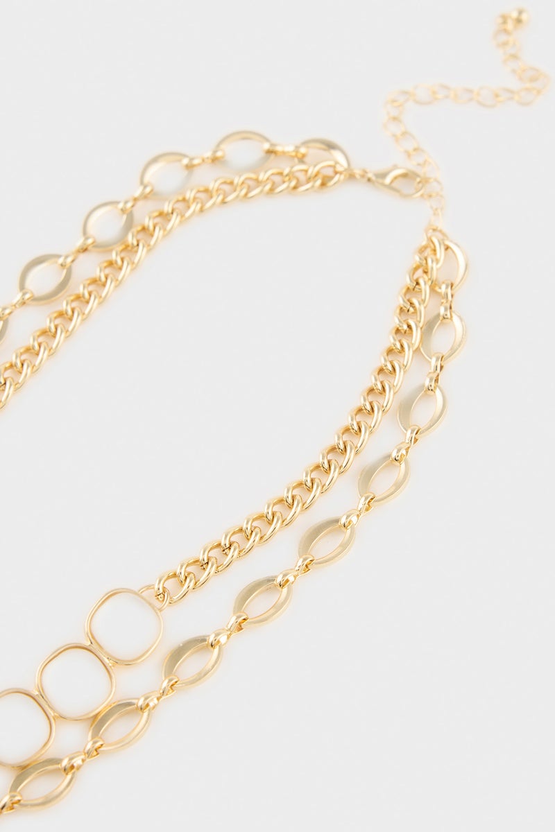 DeFacto Gold Woman Woman 2 Piece Necklace Set Casual - Image 3