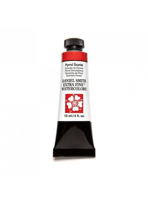 DANIEL SMITH Extra Fine Watercolor 15ml Paint Tube, Pyrrol Scarlet, 0.5 Fl Oz (Pack of 1)