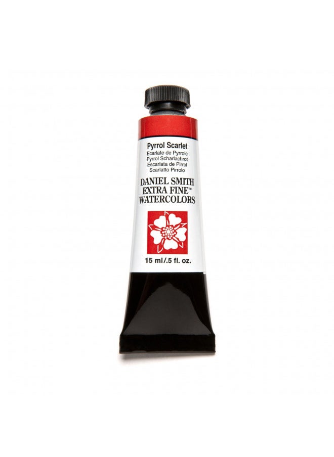 Daniel Smith DANIEL SMITH Extra Fine Watercolor 15ml Paint Tube, Pyrrol Scarlet, 0.5 Fl Oz (Pack of 1)  - Image 3