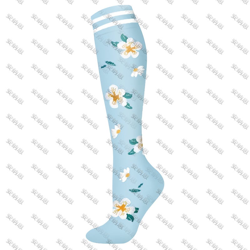More Than 200 Sports Compression Socks For Women, Skipping Rope, Running Calf Socks, Men'S Elastic Long Socks, Compression Socks - Image 1