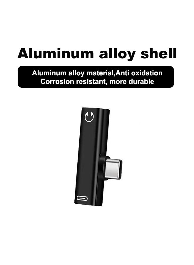 USB C to 3.5MM Audio Adapter, USB C Headphone Adapter Audio USB Type C 2 in 1 Charging Cable 3.5mm AUX Jack  - Image 3