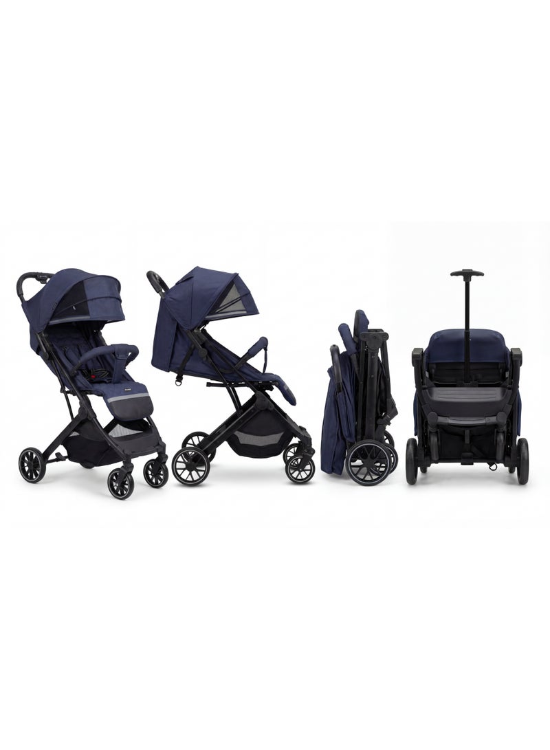 بوبي بابا عربة أطفال للسفر بتدخل طيارة (Cabin Size) بتتقفل بإيد واحدة ومعاها يد جر تروللي لسهولة الحركة - Image 2