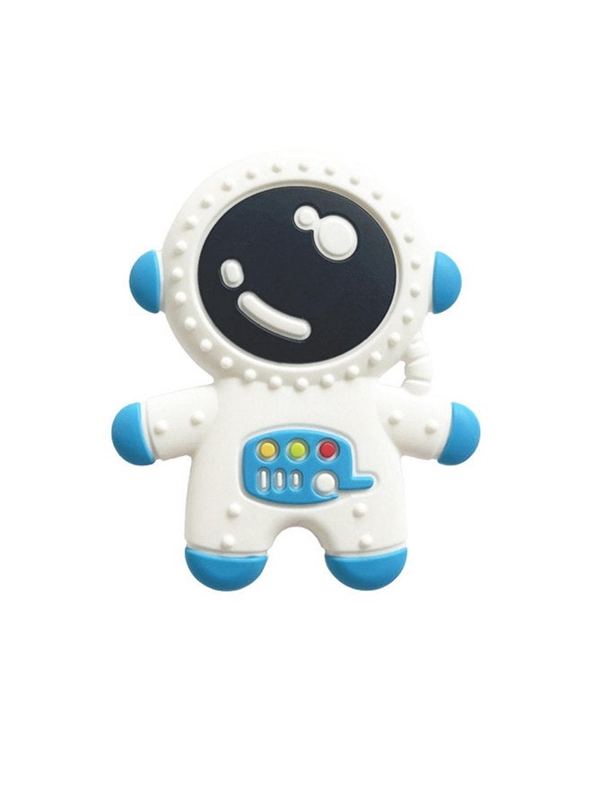 Cuxnoo Baby Teethers for 3+ Months Infants Sucking, Food Grade Silicon Astronaut Styling Teething Toy, BPA Free - Image 1