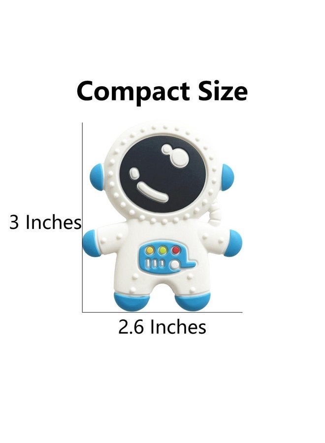 Cuxnoo Baby Teethers for 3+ Months Infants Sucking, Food Grade Silicon Astronaut Styling Teething Toy, BPA Free - Image 3