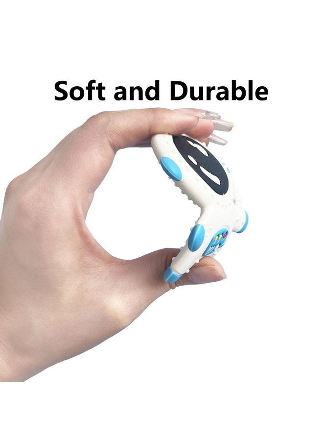 Cuxnoo Baby Teethers for 3+ Months Infants Sucking, Food Grade Silicon Astronaut Styling Teething Toy, BPA Free - Image 2