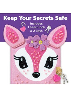 Creativity for Kids Creativity for Kids Deer Diary - Diary with Lock for Kids - 100 Page Writing Journal with Accessories  - Image 3