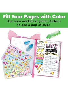 Creativity for Kids Creativity for Kids Deer Diary - Diary with Lock for Kids - 100 Page Writing Journal with Accessories  - Image 4