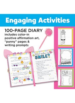 Creativity for Kids Creativity for Kids Deer Diary - Diary with Lock for Kids - 100 Page Writing Journal with Accessories  - Image 5