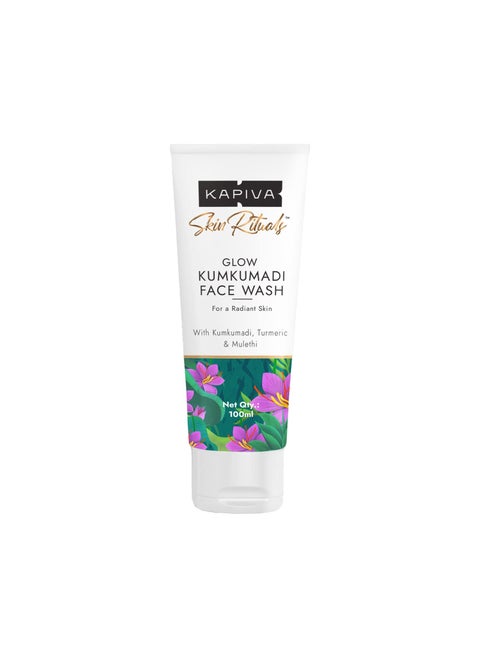 Kapiva Kumkumadi Glow Face Wash  Reduces pigmentation and dark spots For All Skin Types 0% Parabens, Sulfates, Silicones