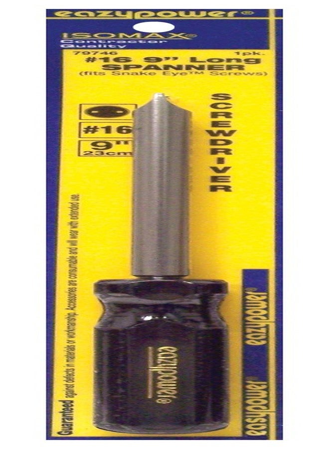 Eazy Power Eazypower 79746 عبوة واحدة من مفك براغي Isomax 9 بوصات رقم 16 (يناسب برغي عين الثعبان) - Image 1
