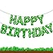 AXBMM Green Pixel Themed Happy Birthday Banner Party Decorations Kit with Pixel BalloonsTNT Pixel Backdrop Supplies for Boys Kids Indoor Outdoor Celebration Themed Party Essentials Pixel Green - Image 3