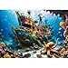 lamplig Puzzles for Adults 1000 Pieces Octopus Pirate Ship Ocean Sea 1000 Piece Puzzle for Adults with Letters on Back Jigsaw Puzzles 1000 Pieces for Fun Game Nights 276X205 11 Poster - Image 2
