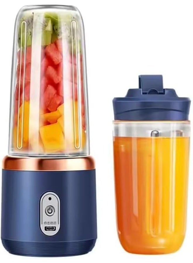 Portable Blender Electric Juicers Fruit Mixers USB Rechargeable Smoothie Mini Personal Juicer 6 Blades 3Gears With 1500 Mah Rechargeable Battery-Smoothie Blender - Image 1