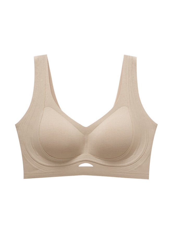 Gujin Seamless Wireless Push-up Bra For Women, Small Bust Lift, Anti-sagging, Thermal Warmth, Autumn/winter Collection