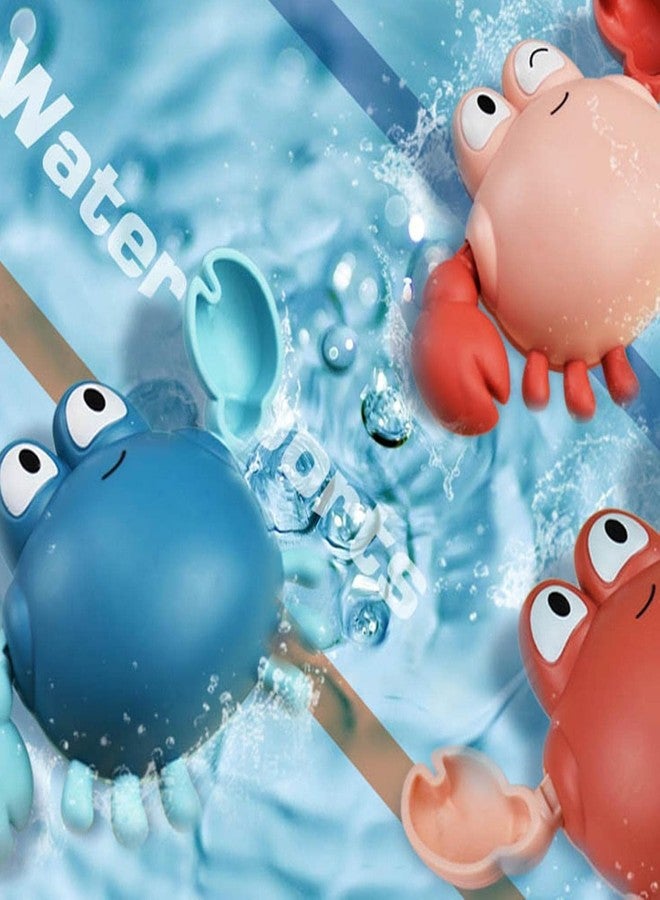KolorFish 4 Pieces Crab Bath Toy Wind-up Swimming Crab Floating Bathtub Pool Toys 4.7 x 3.5 x 2 Inch Water Play Sets for Boys and Girls (Mixed Colors) - Image 4