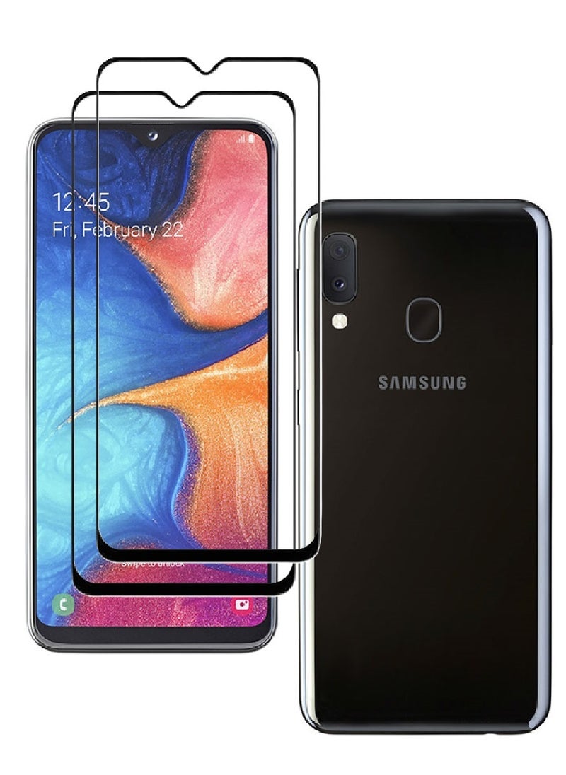 AINA 2 Pieces Tempered Glass Screen Protector 5D Designed For Samsung Galaxy A20e Full Glue Edge to Edge Full Screen Coverage And Bubble Free - Image 1