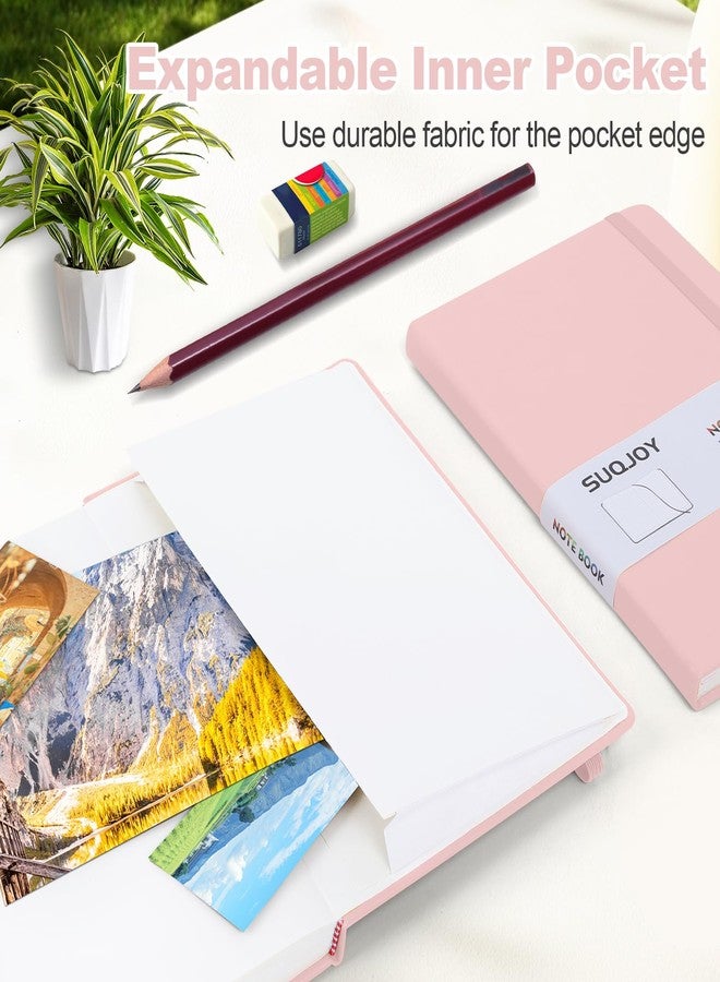 SUQJOY Lined Journal Notebooks for Writing, 100 GSM Thick Paper, 8 Pack Hardcover Notebooks, A5 College Ruled Notebook, Journaling Notebook for School/Travel/Office (8 Assorted Colors) - Image 4