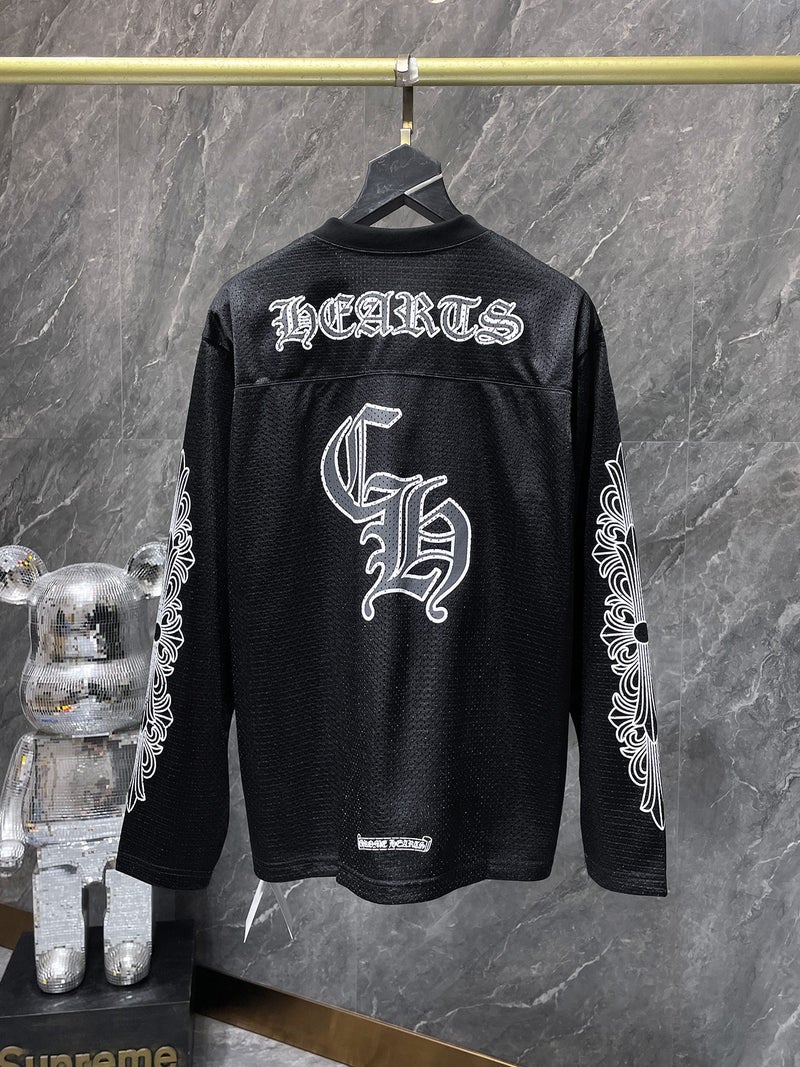 Generic Summer 24SS Mattyboy Floral Sleeve Hockey Suit for Couples Black long sleeves