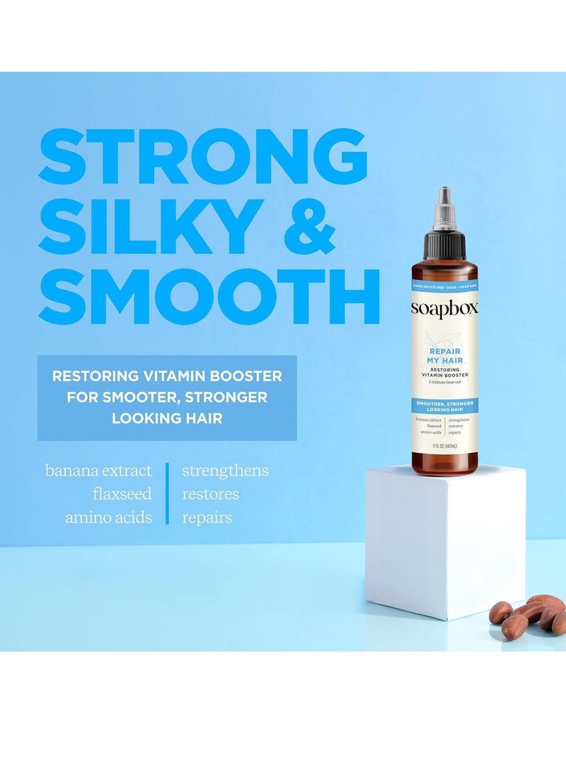 Soapbox Repairing Hair Treatment with Vitamin E, B5, Banana Extract, Flaxseed & Amino Acids - 5oz, Vegan, Paraben & Cruelty-Free Hair Booster - pzsku/Z4803460050204BAD9323Z/45/_/1737213042/8b5810c4-5b0a-47d2-85c8-7f6b1779a850