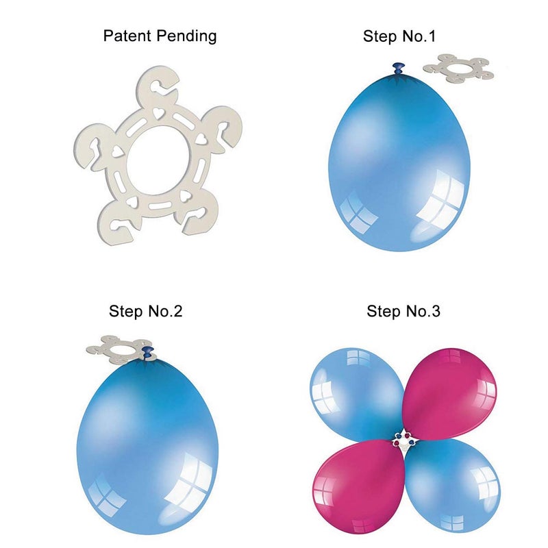Tinabless Balloon Clips(120 pcs), Tinabless Balloon Connectors for Decor Balloon Arch, Balloon Column Stand and Balloon Flowers - Image 4