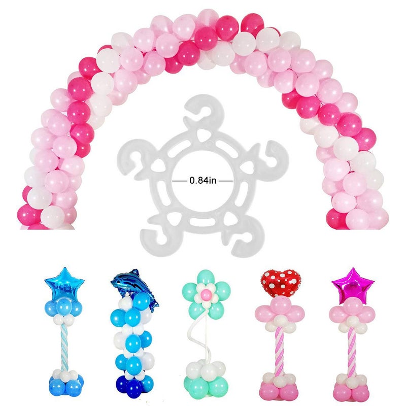 Tinabless Balloon Clips(120 pcs), Tinabless Balloon Connectors for Decor Balloon Arch, Balloon Column Stand and Balloon Flowers - Image 2