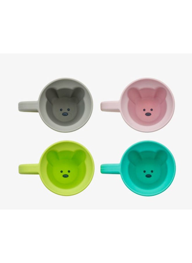 melii Pack Of 1 Silicone Bear Mug, Pink - Image 4