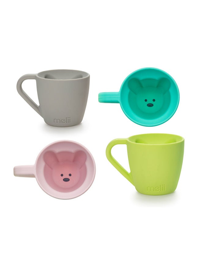 melii Pack Of 1 Silicone Bear Mug, Pink - Image 5