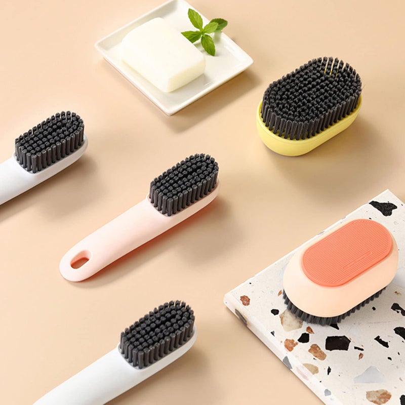 Shoe Cleaning Brush, 2 Pack Laundry Brush Shoe Brush, Soft Scrub Brush, Sneaker Cleaning Brush with Ergonomic Handle, Soft Bristles Not Hurt Shoes - Image 5