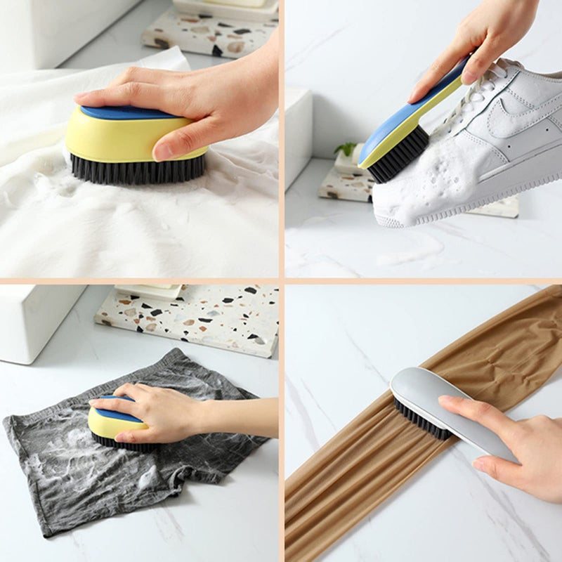 Shoe Cleaning Brush, 2 Pack Laundry Brush Shoe Brush, Soft Scrub Brush, Sneaker Cleaning Brush with Ergonomic Handle, Soft Bristles Not Hurt Shoes - Image 4