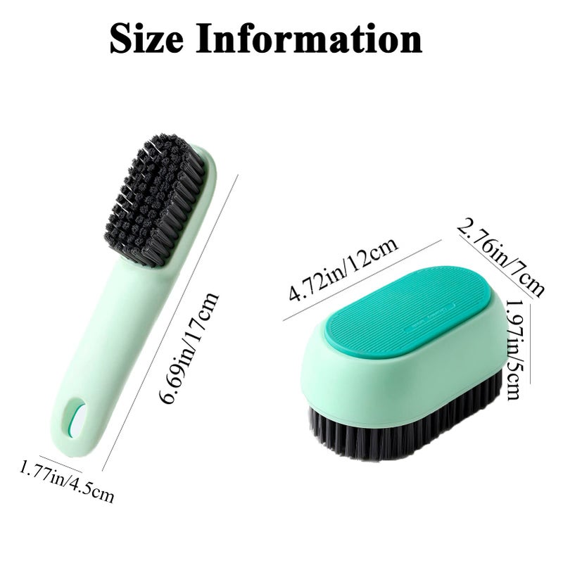 Shoe Cleaning Brush, 2 Pack Laundry Brush Shoe Brush, Soft Scrub Brush, Sneaker Cleaning Brush with Ergonomic Handle, Soft Bristles Not Hurt Shoes - Image 3