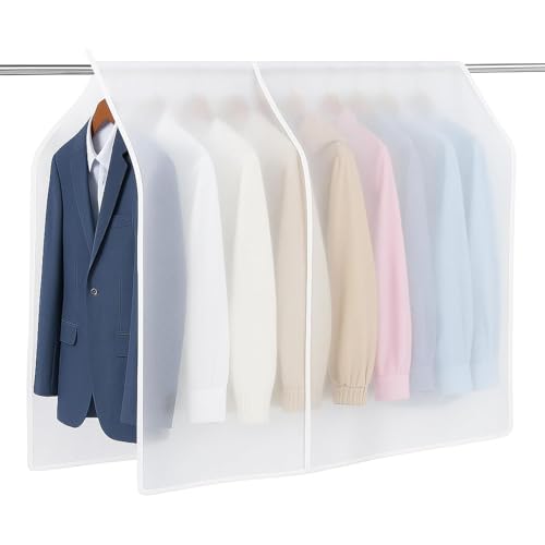Aeenioy Clothing Rack Cover, Translucent Garment Dustproof Cover for Blazers, Coats, Suits, 90 x 120 cm, Fits Most Clothes Racks, Easy Storage Solution - Image 1