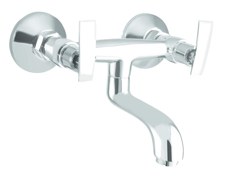 10X Brass Wall Mixer NV-9112 Non-Telephonic for Bathroom/Wall Mount Chrome Plate - Image 5