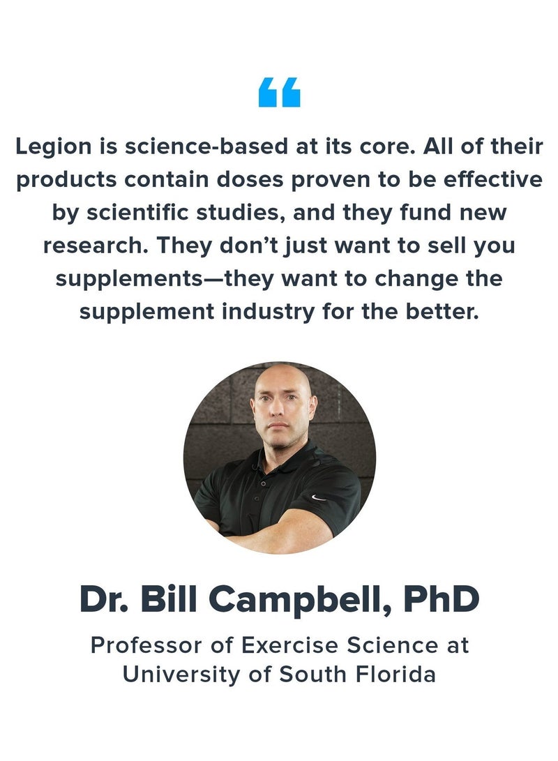 Legion Athletics Pulse Pre Workout Supplement, Naturally Sweetened & Flavored, Increases energy & focus, Enhances strength & endurance, Reduces fatigue, 20 Servings 472 g(1.04 Lbs) 16.6 oz - Watermelon Flavor - Image 4