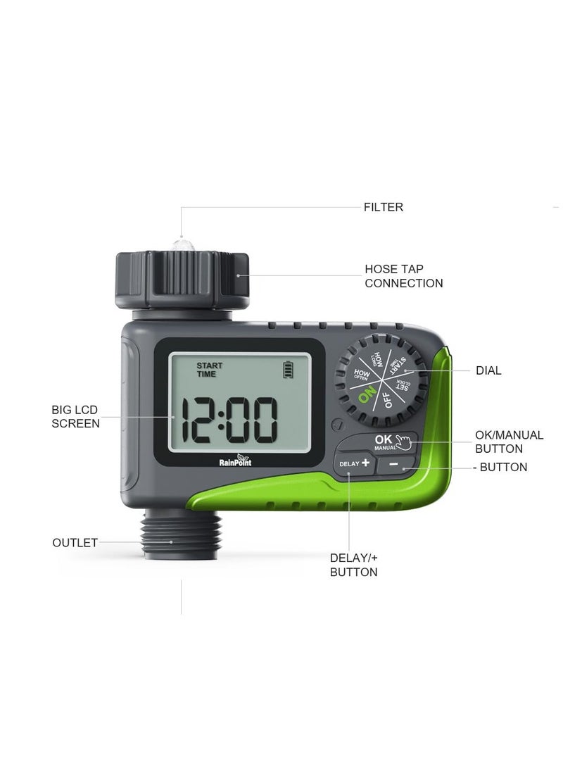 Generic Large Screen Automatic Watering Timer Programmable Watering Irrigation Timer  - Image 2