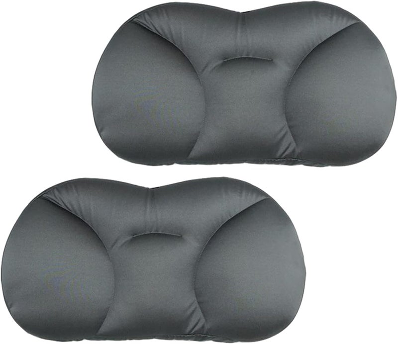klarako20'' Allklarakoround Sleep Pillow Egg Sleeper Memory Foam Orthopedic Neck Pillows Gifts (Dark Grey X 2 Pcs) - Image 1