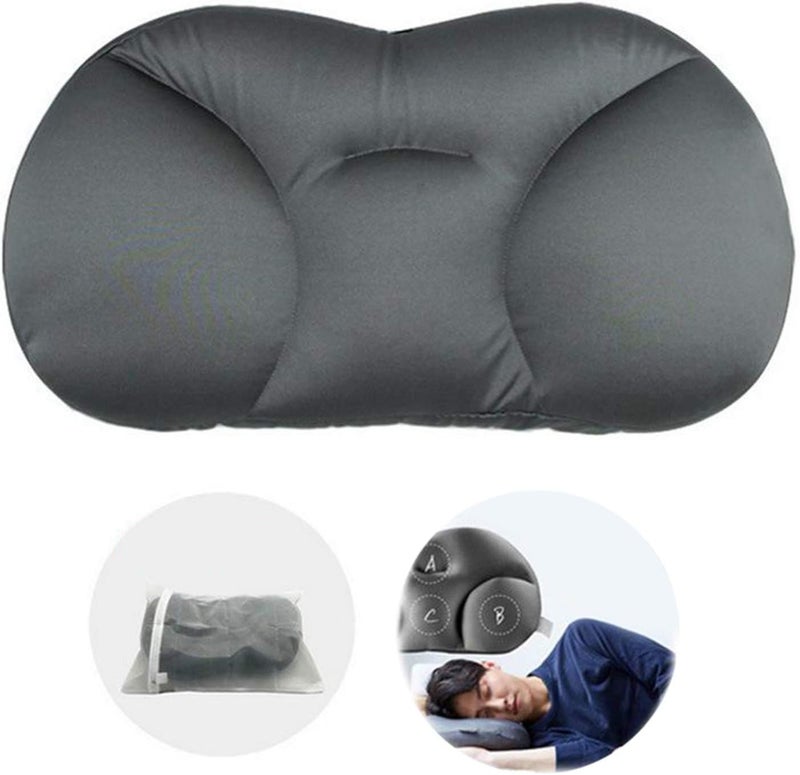 klarako20'' Allklarakoround Sleep Pillow Egg Sleeper Memory Foam Orthopedic Neck Pillows Gifts (Dark Grey X 2 Pcs) - Image 5
