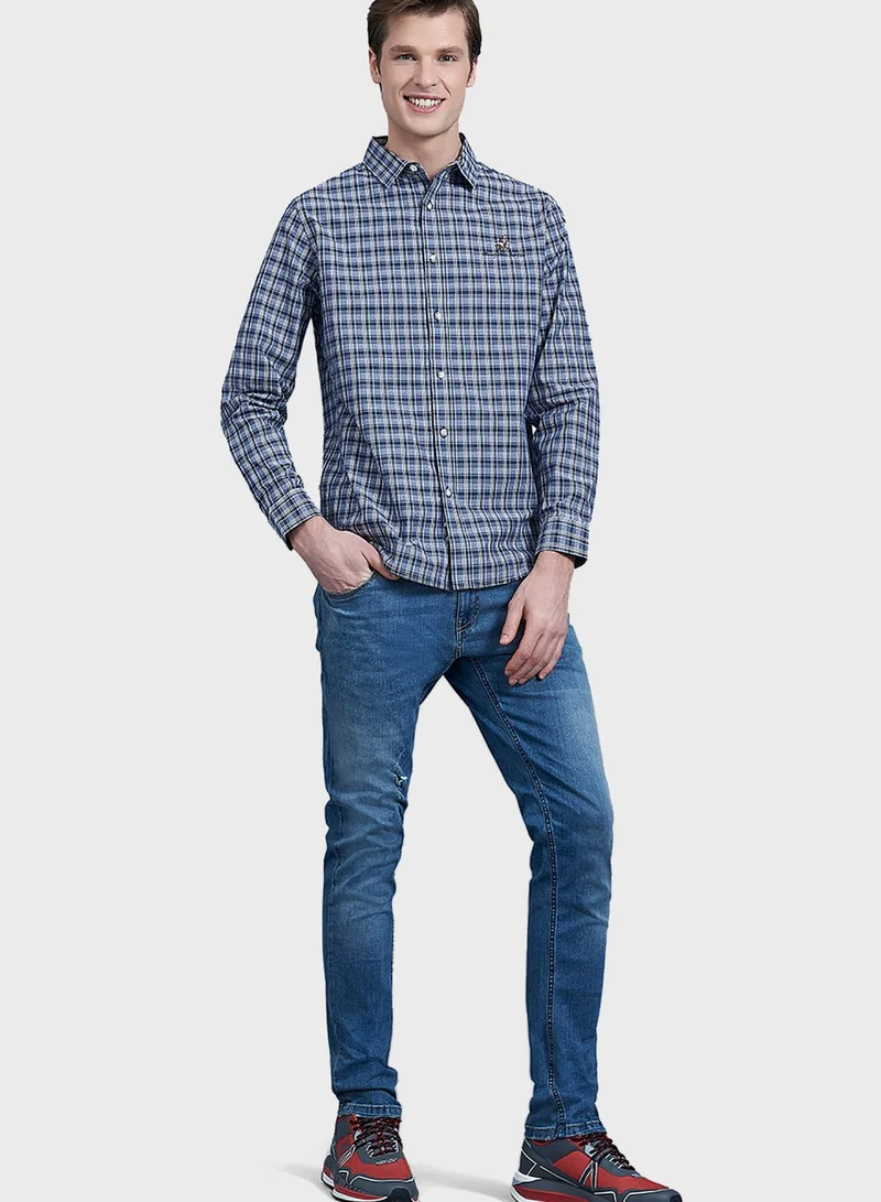 بيفرلي هيلز بولو كلوب Checked Regular Fit Shirt
