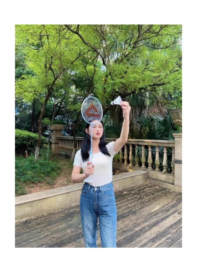 PEAK - Da Tong Iron Alloy Badminton Paddle Beginner Elementary and Middle School Students Parent Child Ultra Light Double Beating - Image 1