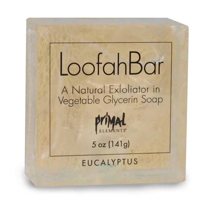 Primal Elements Eucalyptus Loofah Bar Soap 5 Ounce