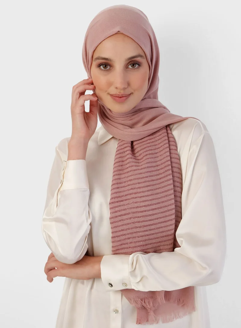 Mervin Şal by Modanisa Striped Shawl