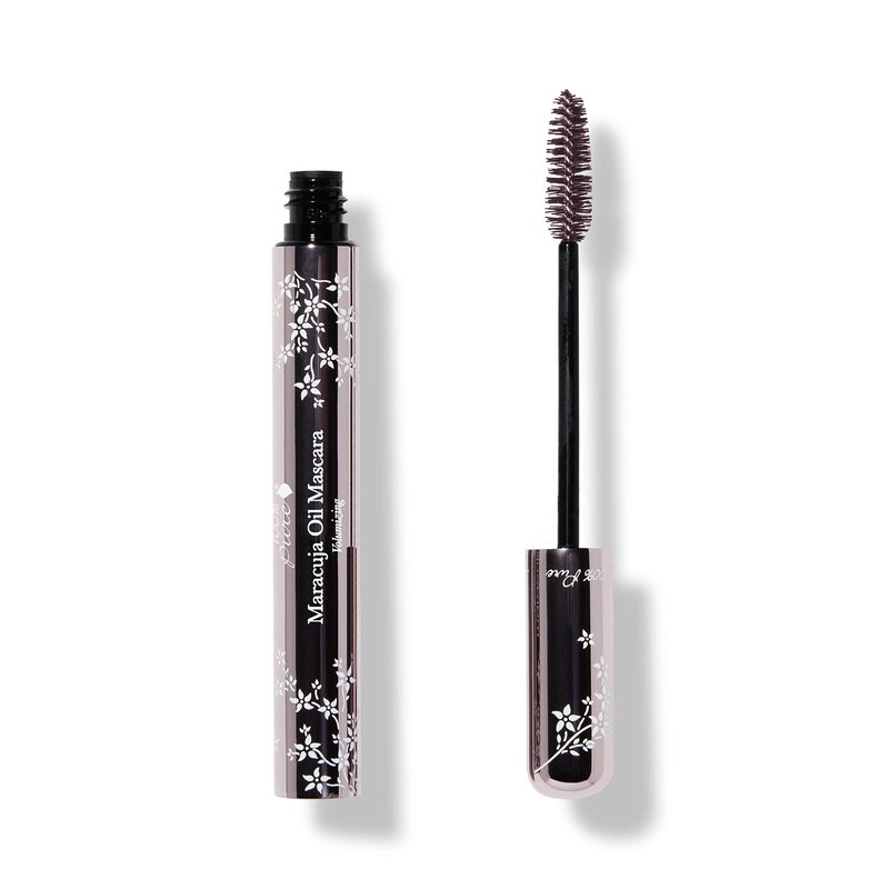 100 % Pure 100% PURE Maracuja Oil Mascara Dramatic Intense Volume & Length Natural Fruit Pigmented Voluminous Eyelash Makeup No Clumping, Smudging or Flaking - Vegan, Blackberry Color - 0.35 oz - Image 1
