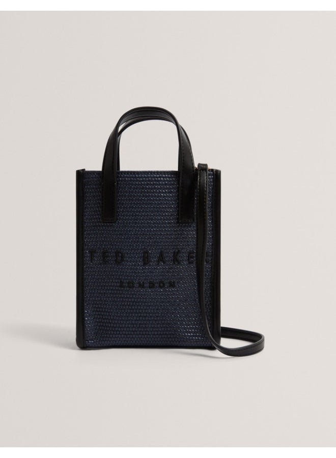 Ted Baker Faux Raffia Mini Icon Bag - Image 1