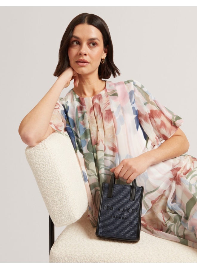 Ted Baker Faux Raffia Mini Icon Bag - Image 2