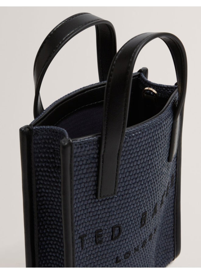 Ted Baker Faux Raffia Mini Icon Bag - Image 5
